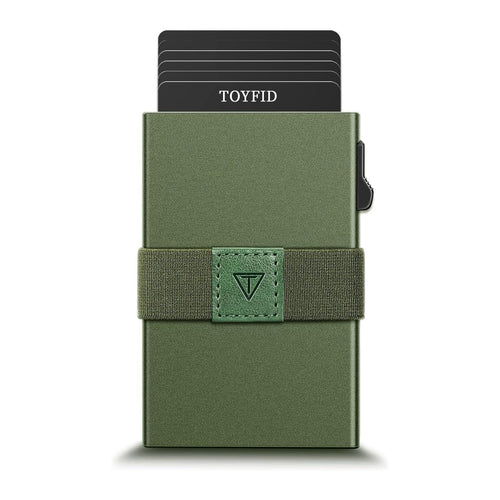 RFID Card Holder Pop Up Minimalist Wallet for Men Women RFID Blocking Protection Metal Aluminum Slim Credit Card Case